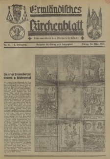 Ermländisches Kirchenblatt. Ausgabe für Elbing und Umgegend, 7. Jahrgang, Nr.12