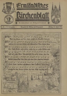 Ermländisches Kirchenblatt. Ausgabe für Elbing und Umgegend, 7. Jahrgang, Nr.16