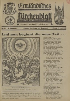 Ermländisches Kirchenblatt. Ausgabe für Elbing und Umgegend, 7. Jahrgang, Nr.23