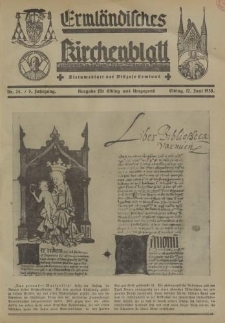 Ermländisches Kirchenblatt. Ausgabe für Elbing und Umgegend, 7. Jahrgang, Nr.24