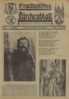 Ermländisches Kirchenblatt. Ausgabe für Elbing und Umgegend, 7. Jahrgang, Nr.26