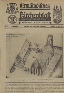 Ermländisches Kirchenblatt. Ausgabe für Elbing und Umgegend, 7. Jahrgang, Nr.28