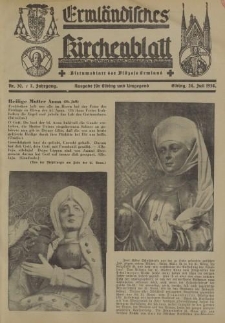 Ermländisches Kirchenblatt. Ausgabe für Elbing und Umgegend, 7. Jahrgang, Nr.30