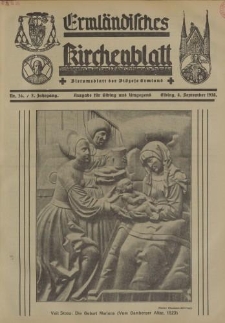 Ermländisches Kirchenblatt. Ausgabe für Elbing und Umgegend, 7. Jahrgang, Nr.36