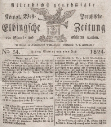 Elbingsche Zeitung, No. 54 Montag, 5 Juli 1824
