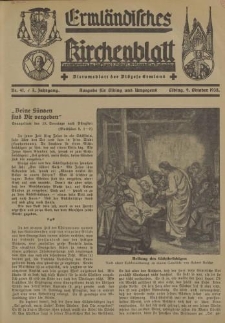 Ermländisches Kirchenblatt. Ausgabe für Elbing und Umgegend, 7. Jahrgang, Nr.41