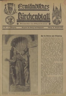 Ermländisches Kirchenblatt. Ausgabe für Elbing und Umgegend, 7. Jahrgang, Nr.42