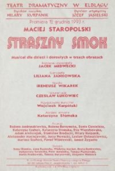 Straszny Smok - afisz spektaklu