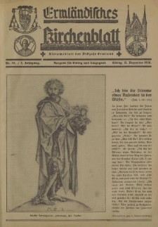 Ermländisches Kirchenblatt. Ausgabe für Elbing und Umgegend, 7. Jahrgang, Nr.50