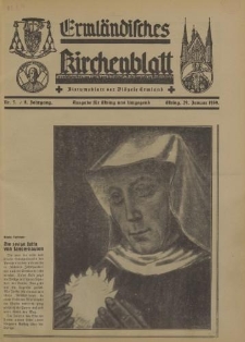 Ermländisches Kirchenblatt. Ausgabe für Elbing und Umgegend, 8.Jahrgang, Nr.5