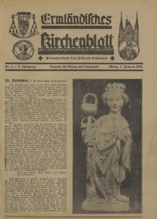 Ermländisches Kirchenblatt. Ausgabe für Elbing und Umgegend, 8. Jahrgang, Nr.6