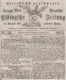 Elbingsche Zeitung, No. 56 Montag, 12 Juli 1824