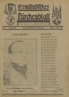 Ermländisches Kirchenblatt. Ausgabe für Elbing und Umgegend, 8. Jahrgang, Nr.10