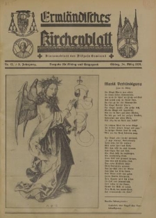 Ermländisches Kirchenblatt. Ausgabe für Elbing und Umgegend, 8.Jahrgang, Nr.13