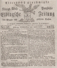 Elbingsche Zeitung, No. 57 Donnerstag, 15 Juli 1824
