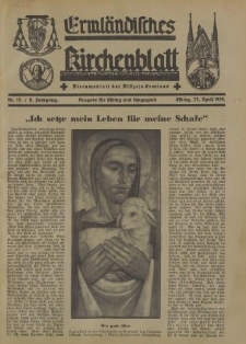 Ermländisches Kirchenblatt. Ausgabe für Elbing und Umgegend, 8.Jahrgang, Nr.17