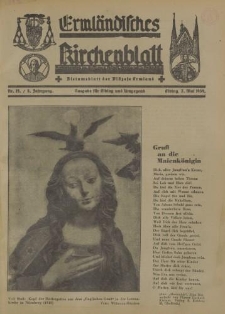 Ermländisches Kirchenblatt. Ausgabe für Elbing und Umgegend, 8.Jahrgang, Nr.19