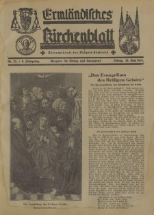 Ermländisches Kirchenblatt. Ausgabe für Elbing und Umgegend, 8. Jahrgang, Nr.22