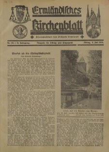 Ermländisches Kirchenblatt. Ausgabe für Elbing und Umgegend, 8. Jahrgang, Nr.28