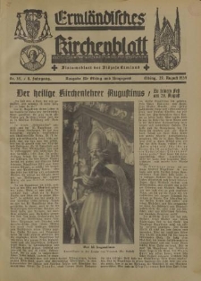 Ermländisches Kirchenblatt. Ausgabe für Elbing und Umgegend, 8.Jahrgang, Nr.35