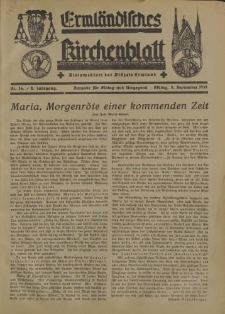 Ermländisches Kirchenblatt. Ausgabe für Elbing und Umgegend, 8. Jahrgang, Nr.36