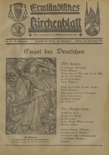 Ermländisches Kirchenblatt. Ausgabe für Elbing und Umgegend, 8. Jahrgang, Nr.39