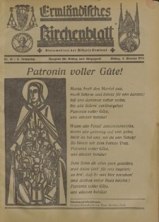 Ermländisches Kirchenblatt. Ausgabe für Elbing und Umgegend, 8. Jahrgang, Nr.41