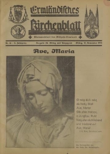 Ermländisches Kirchenblatt. Ausgabe für Elbing und Umgegend, 8.Jahrgang, Nr.46