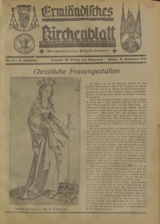 Ermländisches Kirchenblatt. Ausgabe für Elbing und Umgegend, 8. Jahrgang, Nr.47