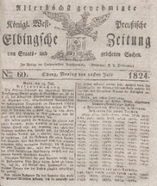 Elbingsche Zeitung, No. 60 Montag, 26 Juli 1824