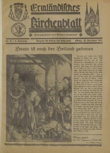 Ermländisches Kirchenblatt. Ausgabe für Elbing und Umgegend, 8. Jahrgang, Nr.52