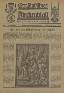 Ermländisches Kirchenblatt. Ausgabe für Elbing und Umgegend, 9. Jahrgang, Nr.4