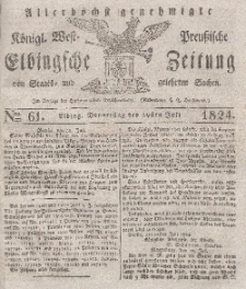 Elbingsche Zeitung, No. 61 Donnerstag, 29 Juli 1824