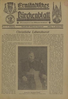 Ermländisches Kirchenblatt. Ausgabe für Elbing und Umgegend, 9. Jahrgang, Nr.6