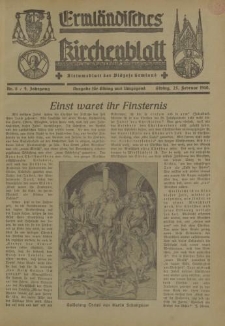 Ermländisches Kirchenblatt. Ausgabe für Elbing und Umgegend, 9. Jahrgang, Nr.8