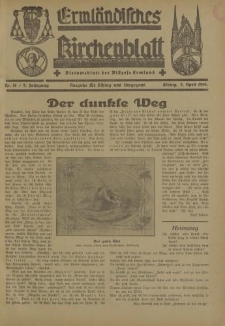 Ermländisches Kirchenblatt. Ausgabe für Elbing und Umgegend, 9. Jahrgang, Nr.14