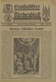 Ermländisches Kirchenblatt. Ausgabe für Elbing und Umgegend, 9. Jahrgang, Nr.19