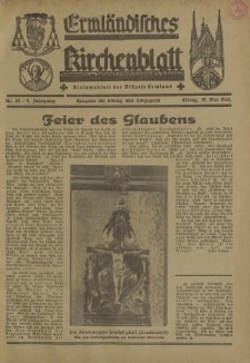 Ermländisches Kirchenblatt. Ausgabe für Elbing und Umgegend, 9. Jahrgang, Nr.20