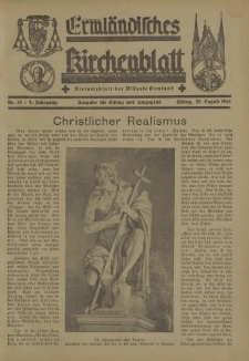 Ermländisches Kirchenblatt. Ausgabe für Elbing und Umgegend, 9. Jahrgang, Nr.34