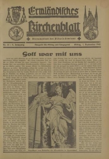 Ermländisches Kirchenblatt. Ausgabe für Elbing und Umgegend, 9. Jahrgang, Nr.35