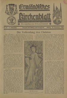 Ermländisches Kirchenblatt. Ausgabe für Elbing und Umgegend, 9. Jahrgang, Nr.47