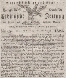 Elbingsche Zeitung, No. 65 Donnerstag, 12 August 1824