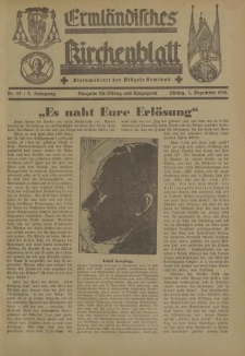 Ermländisches Kirchenblatt. Ausgabe für Elbing und Umgegend, 9. Jahrgang, Nr.48