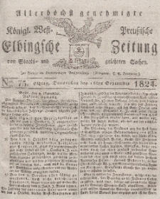 Elbingsche Zeitung, No. 75 Donnerstag, 16 September 1824