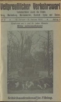 Westpreußischer Verkehrswart, Jahrg. 4, Heft 2