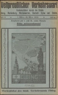 Westpreußischer Verkehrswart, Jahrg. 4, Heft 5