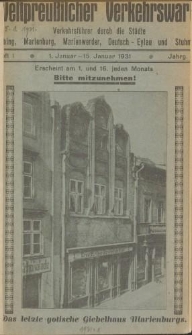 Westpreußischer Verkehrswart, Jahrg. 5, Heft 1