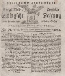 Elbingsche Zeitung, No. 79 Donnerstag, 30 September 1824