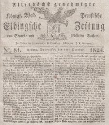 Elbingsche Zeitung, No. 81 Donnertag, 7 Oktober 1824