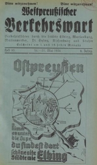 Westpreußischer Verkehrswart, Jahrg. 8, Heft 10